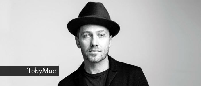 Black and White Photo of Toby Mac